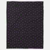 Modern Happy Halloween Paarse Spider Fleece Deken (Voorkant)
