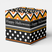 Modern Happy Halloween Pattern Bedankdoosjes (Achterkant)