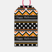 Modern Happy Halloween Pattern Cadeaulabel (Voorkant)
