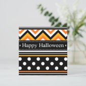 Modern Happy Halloween Pattern Kaart (Staand voorkant)