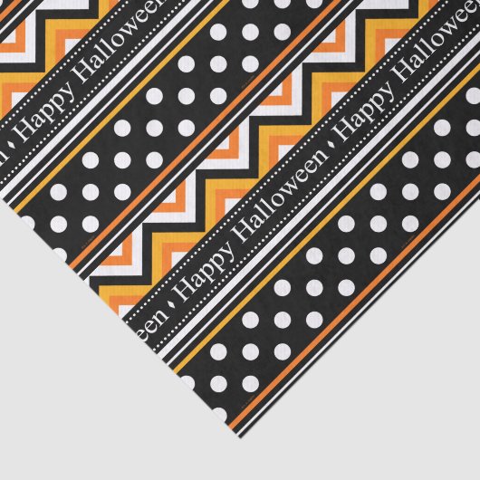 Modern Happy Halloween Pattern Tissuepapier (Detail)