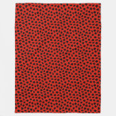 Modern Happy Halloween Red Ghost Fleece Blanket Deken (Voorkant)