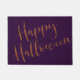 Modern Happy Halloween Sinaasappel Glitter Deurmat