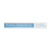 Modern Happy Hanukkah | Blauw en wit (Individueel)