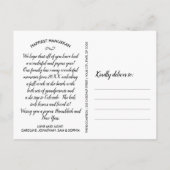 Modern Happy Hanukkah Hand Lettered Photo Collage Briefkaart (Achterkant)