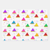 Modern Happy Holi Hindu Festival Colors Pattern Inpakpapier Vel (Voorkant 2)