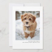 Modern Happy Holidays Photo Feestdagenkaart (Achterkant)