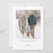 Modern Happy Holidays Photo Feestdagenkaart (Achterkant)