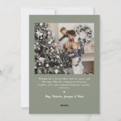 Modern Happy Holidays Photo Simple Calligraphy Feestdagenkaart (Achterkant)