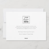 Modern Happy Holidays Woodland Business Logo Feestdagenkaart (Achterkant)