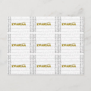 Modern Happy Kwanzaa Briefkaart