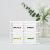 Modern Happy Kwanzaa Briefkaart (Staand voorkant)
