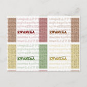 Modern Happy Kwanzaa Briefkaart (Voorkant)