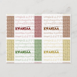 Modern Happy Kwanzaa Briefkaart