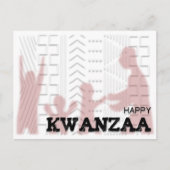 Modern Happy Kwanzaa Briefkaart (Voorkant)