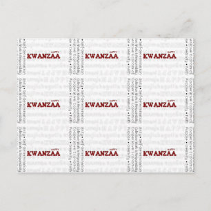 Modern Happy Kwanzaa Briefkaart