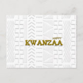 Modern Happy Kwanzaa Briefkaart (Voorkant)
