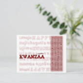 Modern Happy Kwanzaa Briefkaart (Staand voorkant)