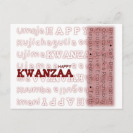 Modern Happy Kwanzaa Briefkaart