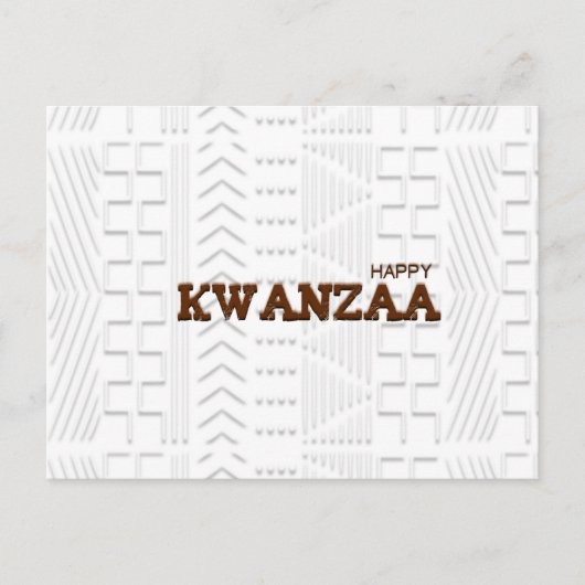 Modern Happy Kwanzaa Briefkaart (Voorkant)