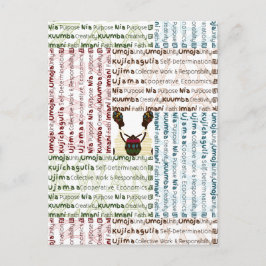 Modern Happy Kwanzaa Briefkaart