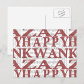 Modern Happy Kwanzaa Briefkaart (Voorkant / Achterkant)
