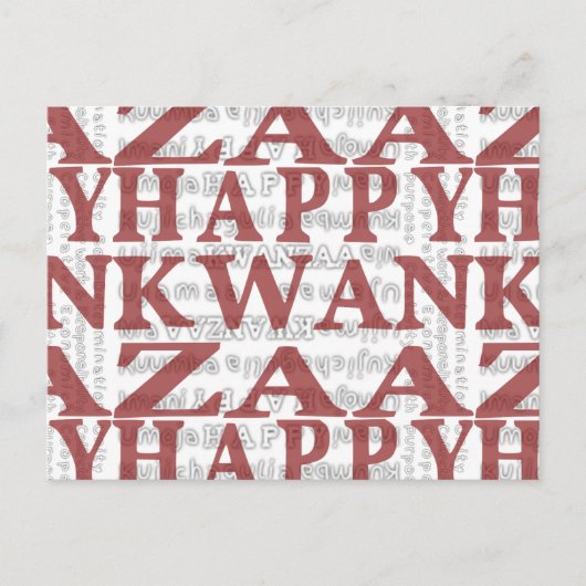 Modern Happy Kwanzaa Briefkaart (Voorkant)