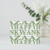 Modern Happy Kwanzaa Briefkaart (Staand voorkant)