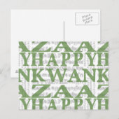 Modern Happy Kwanzaa Briefkaart (Voorkant / Achterkant)