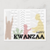 Modern Happy Kwanzaa Briefkaart (Voorkant)