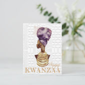 Modern Happy Kwanzaa Briefkaart (Staand voorkant)