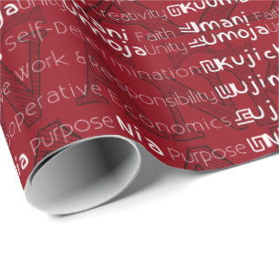 Modern Happy Kwanzaa Cadeaupapier