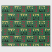 Modern Happy Kwanzaa Cadeaupapier (Vlak)