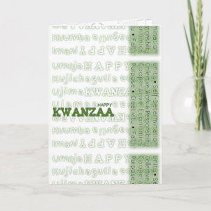 Modern Happy Kwanzaa Feestdagen Kaart