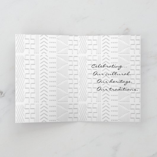 Modern Happy Kwanzaa Feestdagen Kaart (Binnen)