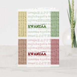 Modern Happy Kwanzaa Feestdagen Kaart