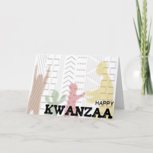Modern Happy Kwanzaa Feestdagen Kaart (Voorkant)