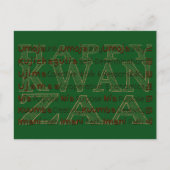Modern Happy Kwanzaa Feestdagenkaart (Voorkant)
