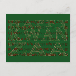 Modern Happy Kwanzaa Feestdagenkaart