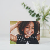 Modern Happy Kwanzaa foto Holiday Briefkaart (Staand voorkant)