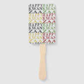 Modern Happy Kwanzaa Handwaaier (Voorkant)