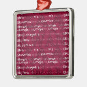 Modern Happy Kwanzaa Metalen Ornament (Links)