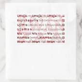 Modern Happy Kwanzaa Rechthoekige Sticker (Tas)