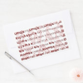Modern Happy Kwanzaa Rechthoekige Sticker (Envelop)