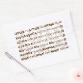 Modern Happy Kwanzaa Rechthoekige Sticker (Envelop)