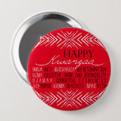 Modern Happy Kwanzaa Ronde Button 4,0 Cm (Voorkant /achterkant)