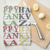 Modern Happy Kwanzaa Theedoek (Quarter Fold)