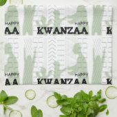 Modern Happy Kwanzaa Theedoek (Gevouwen)