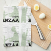 Modern Happy Kwanzaa Theedoek (Quarter Fold)