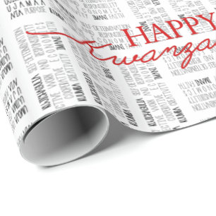 Modern Happy Kwanzaa-werkpapier Cadeaupapier